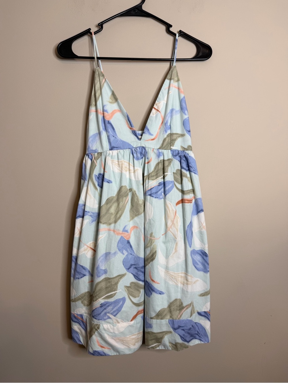 Abercrombie & Fitch Dress Blue Spring Floral Cottagecore Size XS Tall